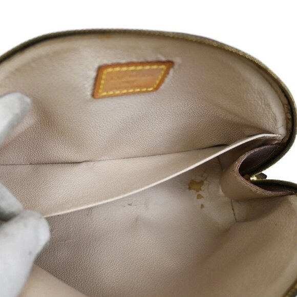 LOUIS VUITTON Trousse Demi Ronde Pouch Monogram Leather Brown M47520 68KB527 - Picture 13 of 14